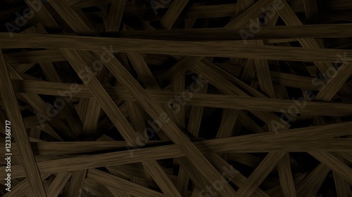 Metallic planks, in a disorder