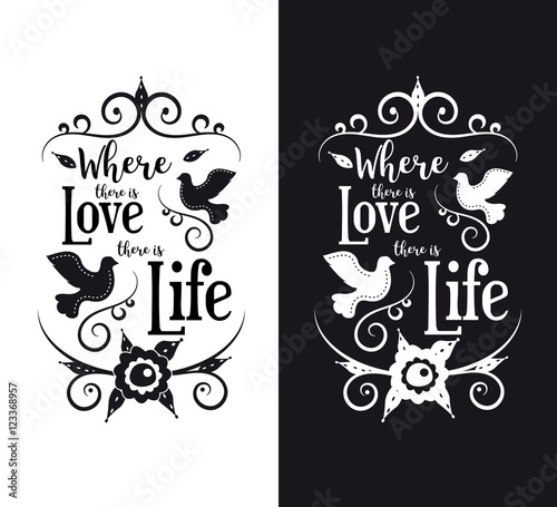 Vector quote For printing on posters, t-shirts, gifts. To congratulations a wedding, anniversary, Valentine s day or interior decoration.