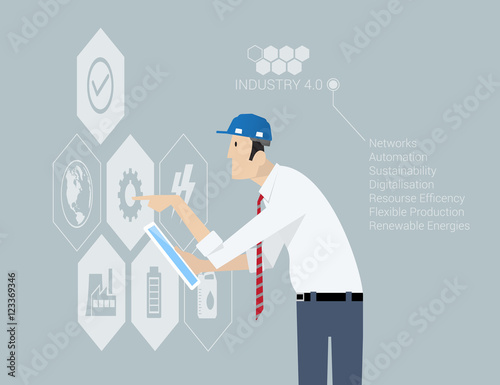 Industry 4.0 Concept.