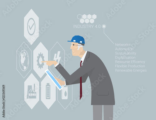 Industry 4.0 Concept Infographic