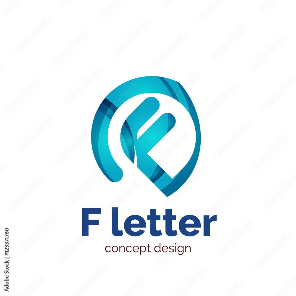Vector letter concept logo template, abstract business icon Vector letter concept logo template, abstract business icon