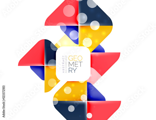 Glittering abstract geometric background