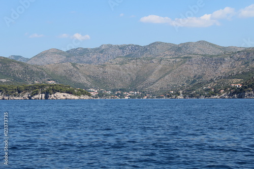 Sea and mountains Dubrovnik Croatia 