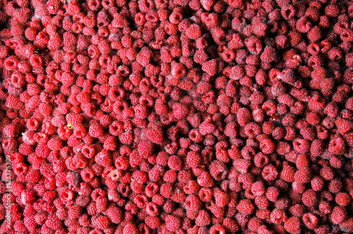 Fresh eco raspberries background