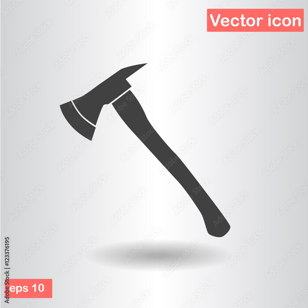 silhouette fire axe black flat vector illustration silhouette fire axe black flat vector illustration