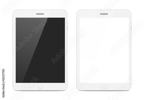 Two white tablets with shadow