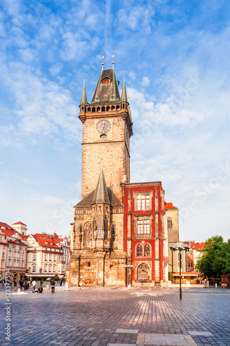 Old Town City Hall in Prague, view from Old Town Square, Czech Republic