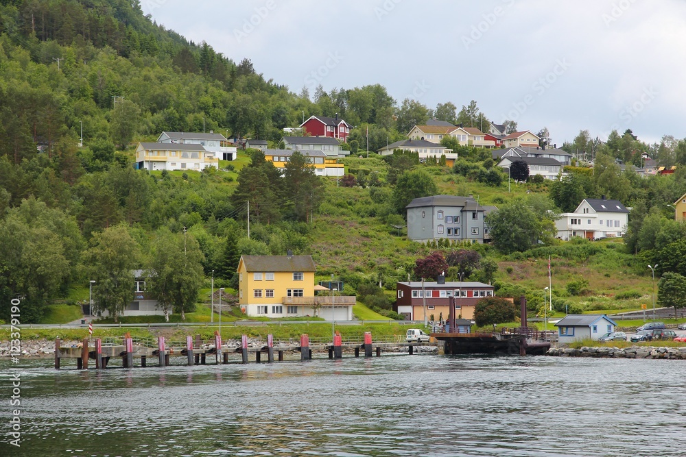 Norway village - Afarnes by the Langfjord