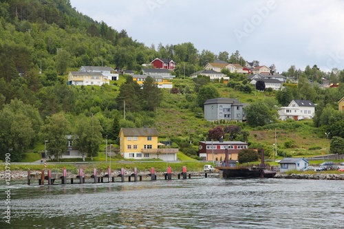 Norway village - Afarnes by the Langfjord photo