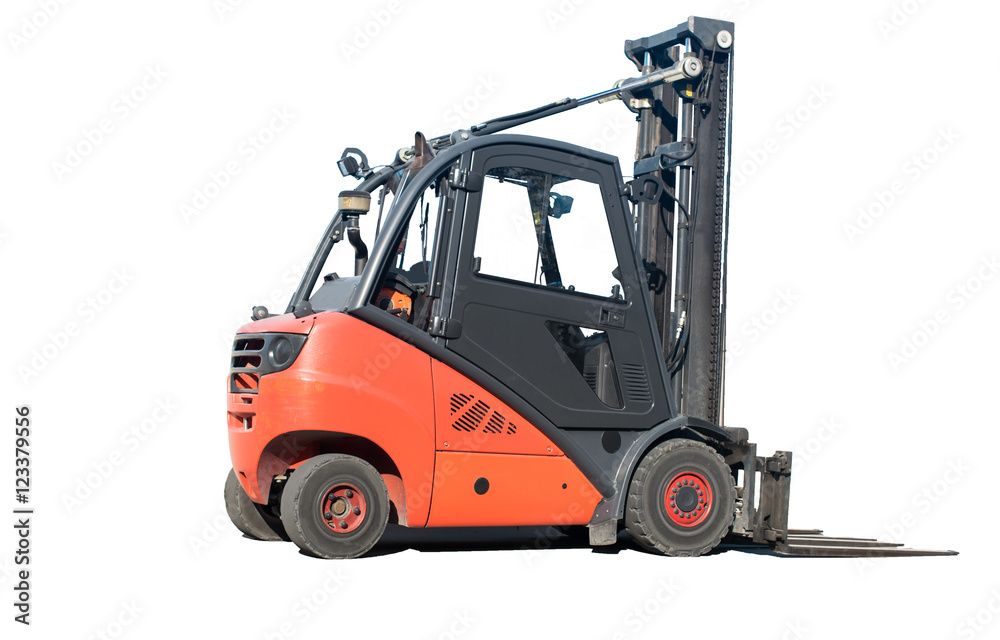 Loader isolated under the white background