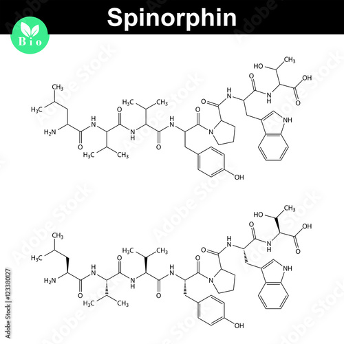 Spinorphin chemical structure icons