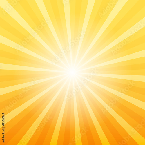 Orange sunray background