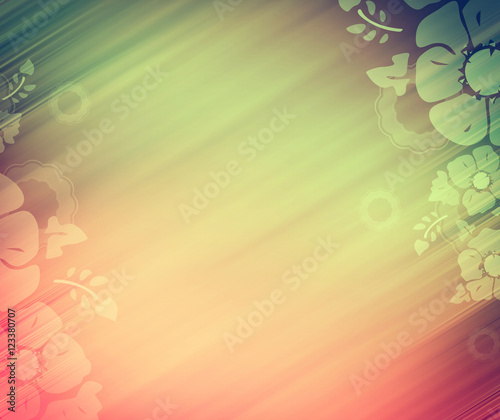 Decorative wall-paper, color diagonal, cream-turquoise