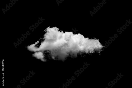 Clouds on black background