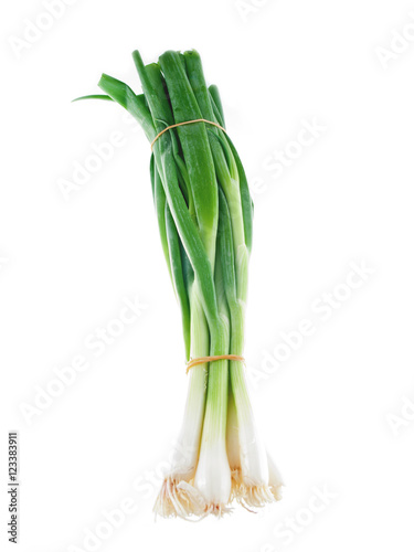 a bundle of spring onions