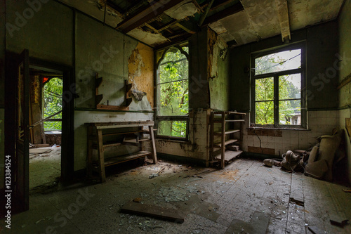 old abandoned mansion