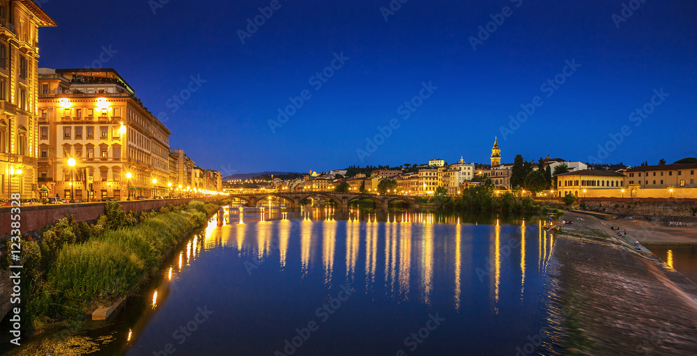 Embankment of the river Arno in Florence