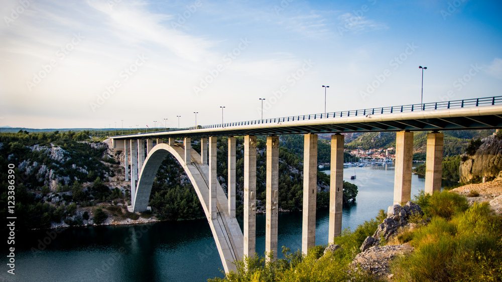Croatian Bridge - obrazy, fototapety, plakaty 