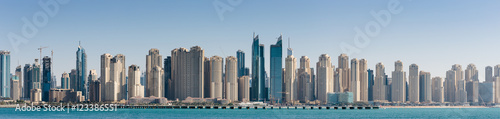 Panoramic view of the Dubai Marina UAE