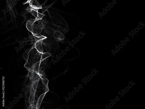 Fototapeta Naklejka Na Ścianę i Meble -  Smoke on black background. Abstract illustration