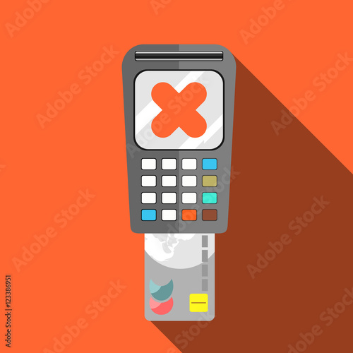 Declined payment via payment processing system.