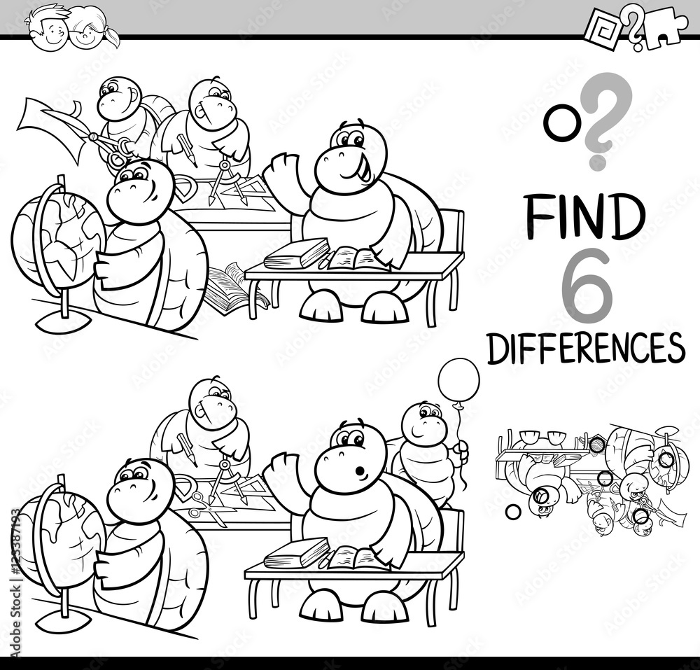 differences game coloring page differences game coloring page
