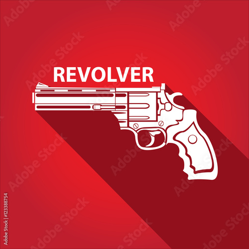 vector vintage pistol gun icon