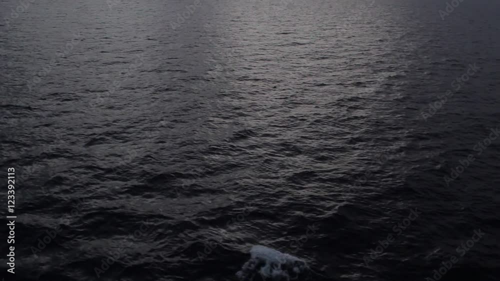 Black Ocean Wake at Night Black Ocean Wake at Night