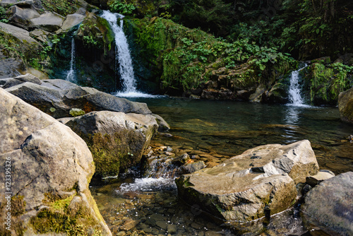 Kamenka watefall in Carpathians