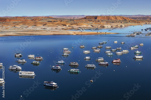 Houseboats at Bullfrog Marina on Lake Powell