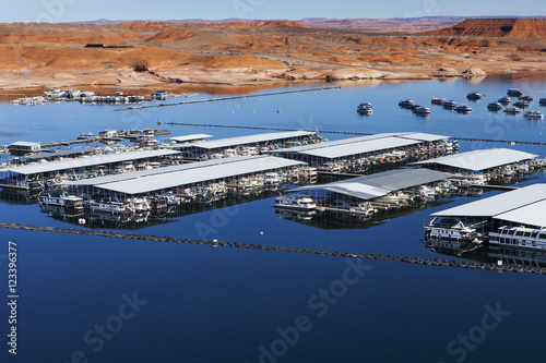 Houseboats at Bullfrog Marina on Lake Powell