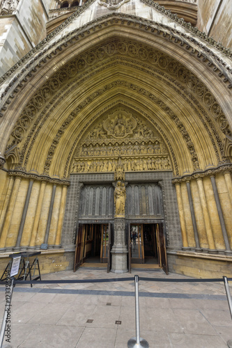 Entrance of Church of St. Peter at Westminster, London, England, Great Britain