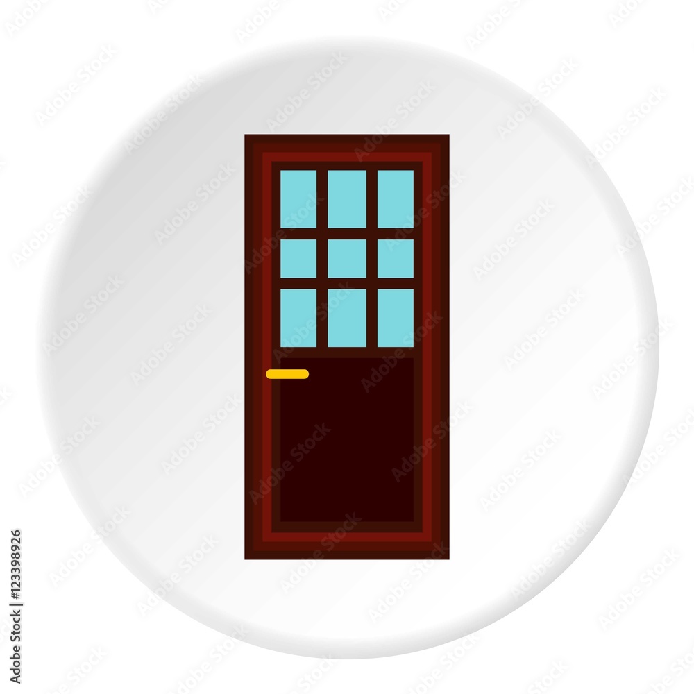 Living room door icon. Flat illustration of living room door vector icon for web Living room door icon. Flat illustration of living room door vector icon for web