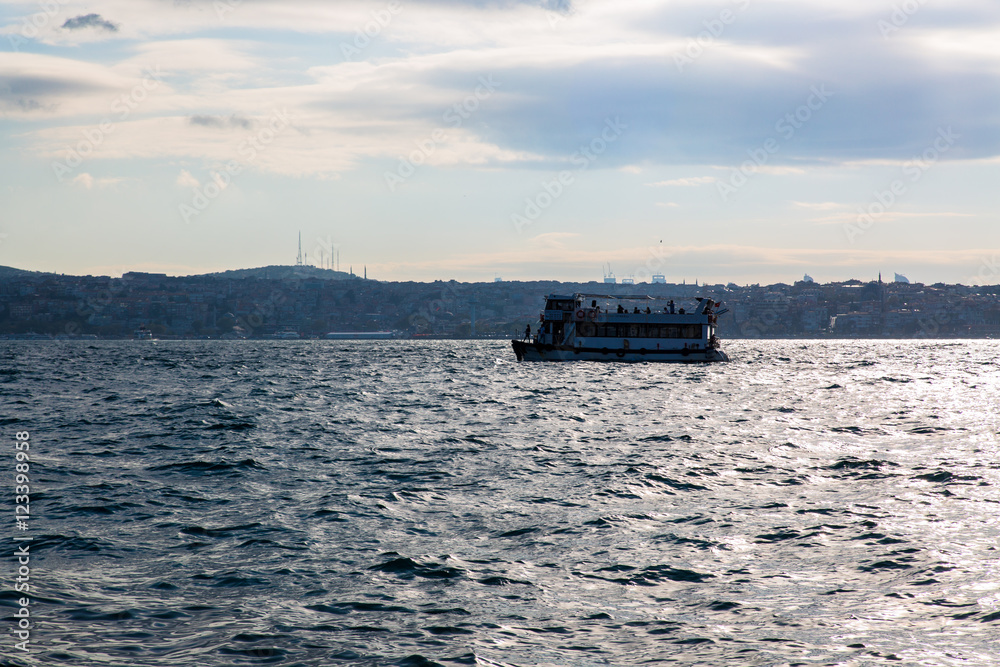 boat in istanbul bosphorus