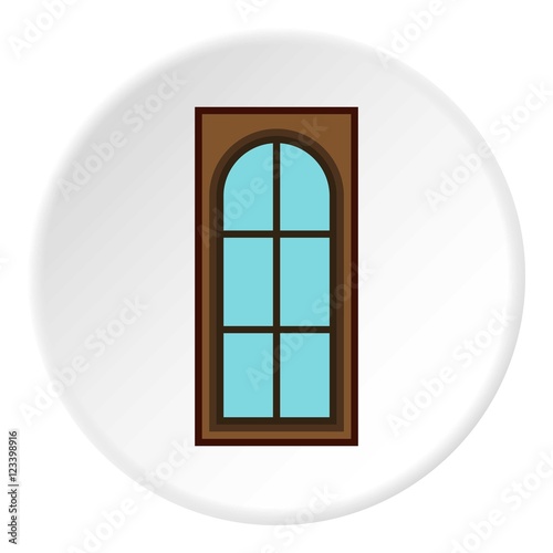 Interior door icon. Flat illustration of interior door vector icon for web