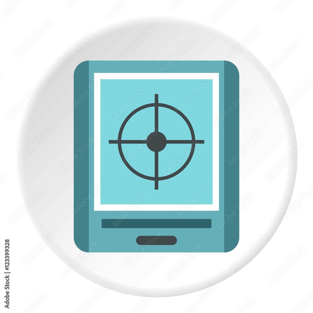 GPS navigator icon. Flat illustration of GPS navigator vector icon for web