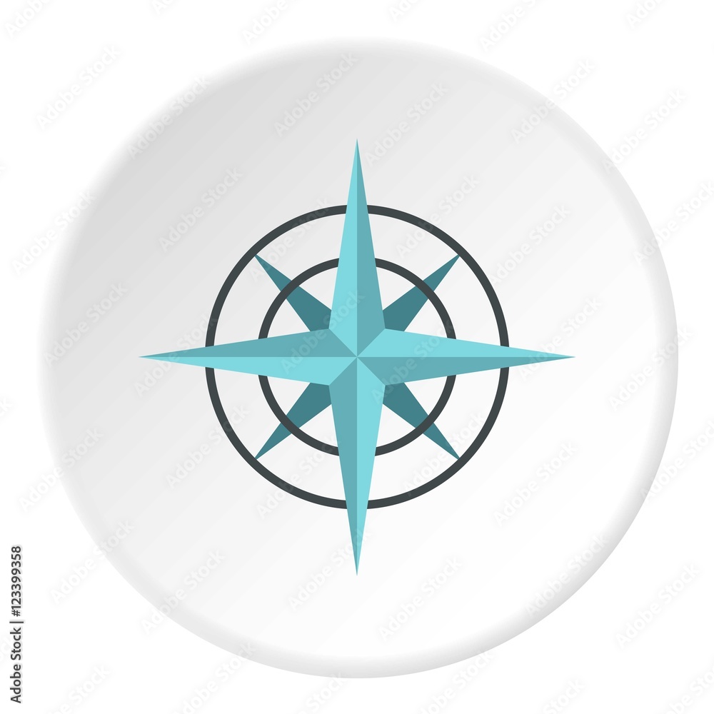 Sign of compass icon. Flat illustration of sign of compass vector icon for web Sign of compass icon. Flat illustration of sign of compass vector icon for web