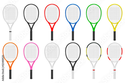 Vector tennis rackets set