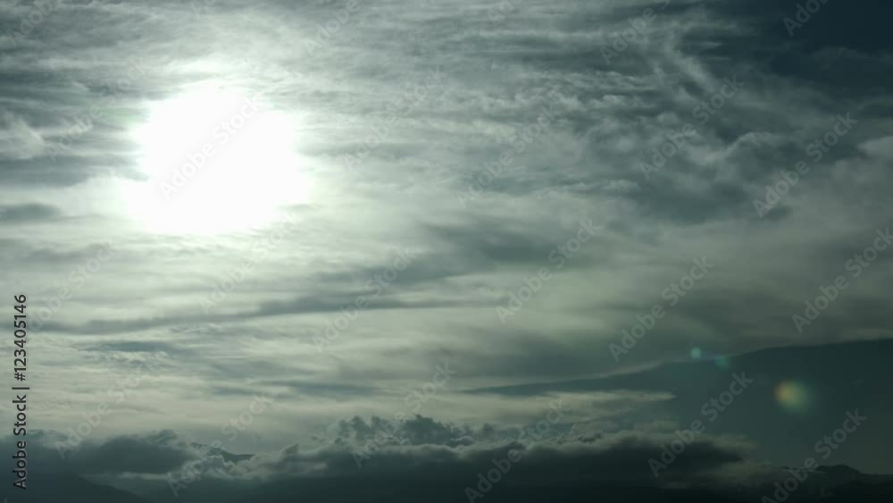 misty sky at Nagano near Takabocchikogen, no color grade