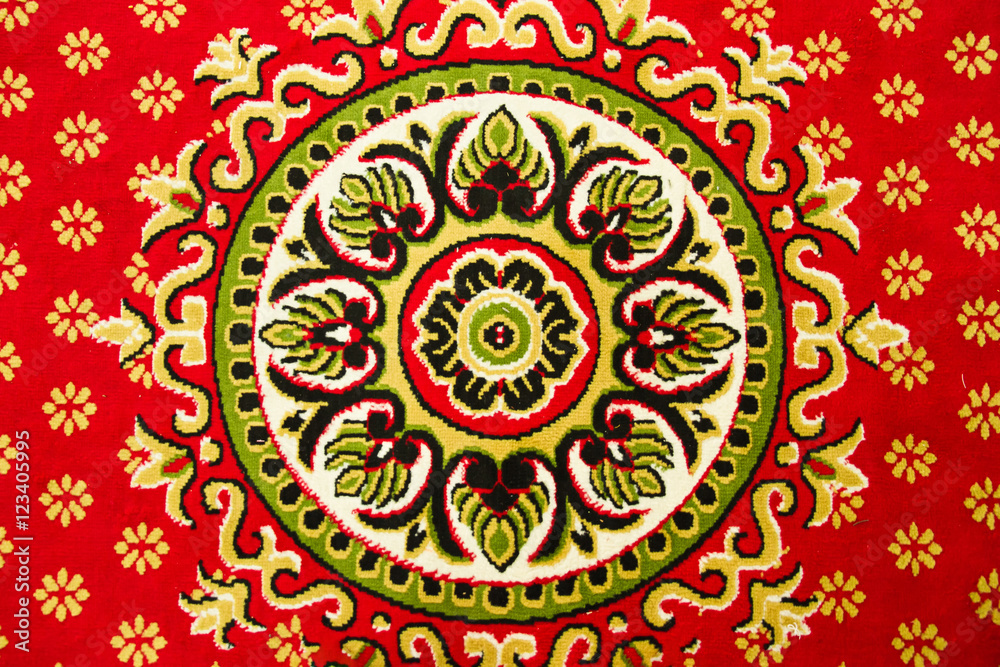 Red carpet fabric cotton texture