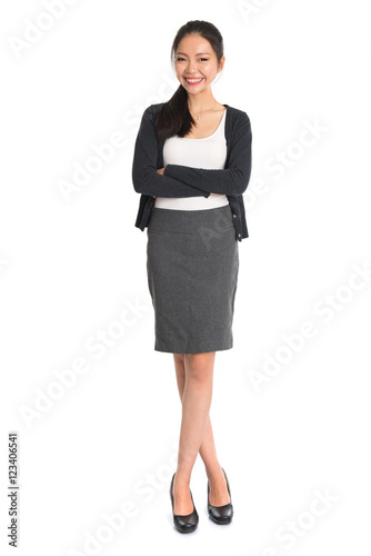 Fullbody portrait of young Asian girl