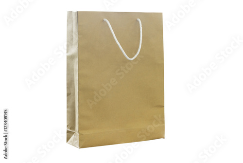 Shopping bags isolated on the white background. This has clippin