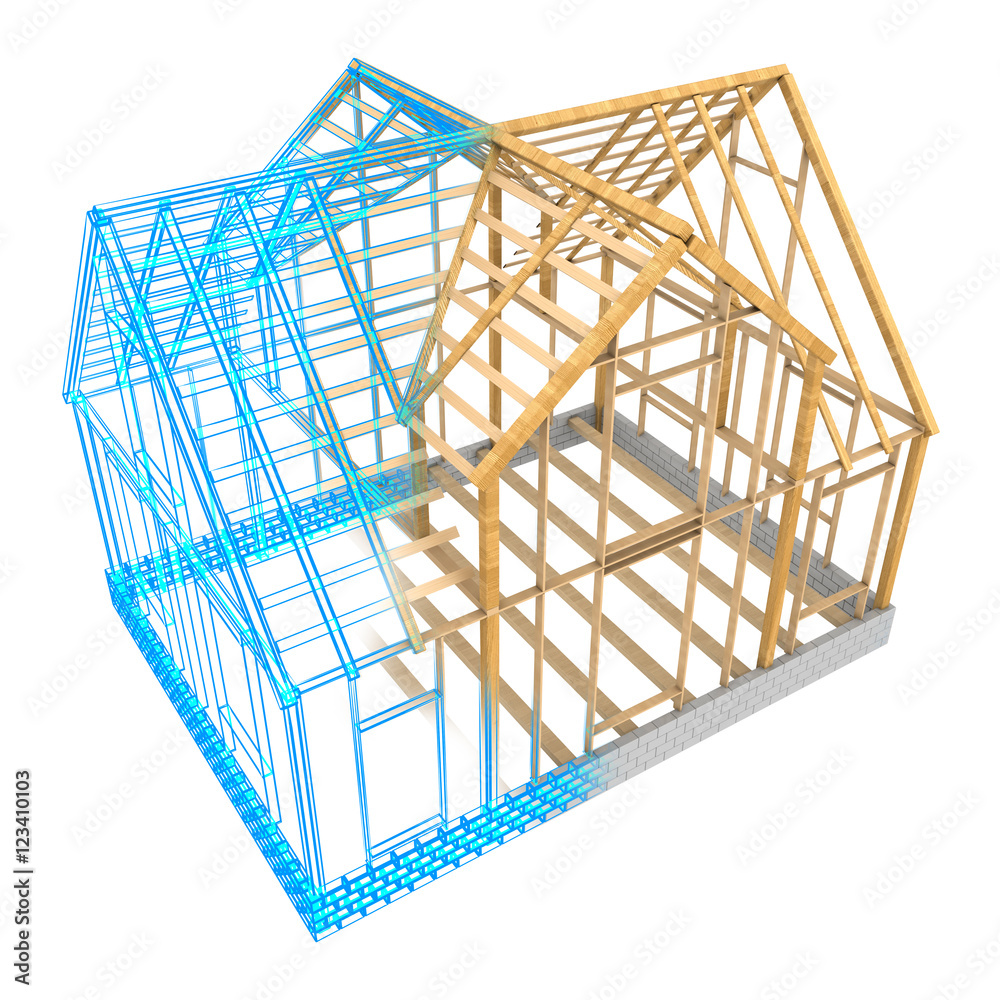 house frame model house frame model