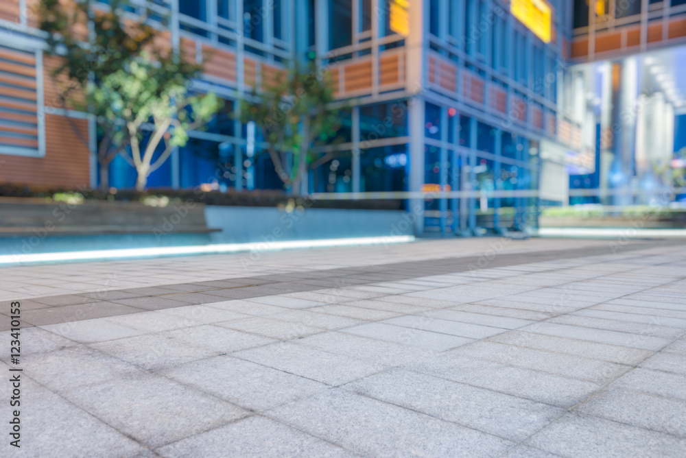 Obraz premium view of city square in Shanghai,China.