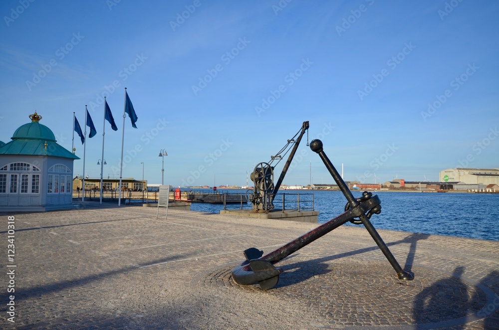 Street Art of an Anchor in Copenhagen Street Art of an Anchor in Copenhagen