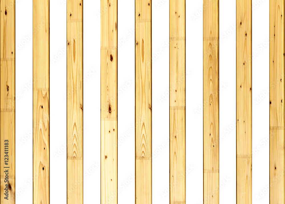 wooden slats on a white background wooden slats on a white background