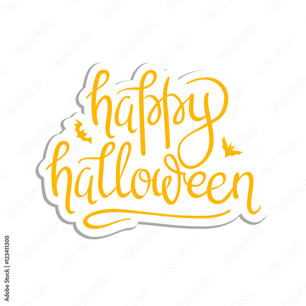Happy Halloween Calligraphy. Happy Halloween Calligraphy.