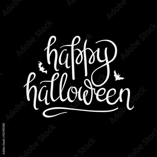 Happy Halloween Calligraphy.