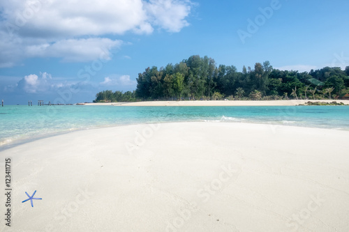 Andaman paradise beach white sand at lipe island,gem of sea