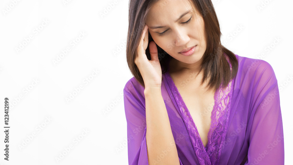 Woman lying in bedroom suffering from insomnia Woman lying in bedroom suffering from insomnia